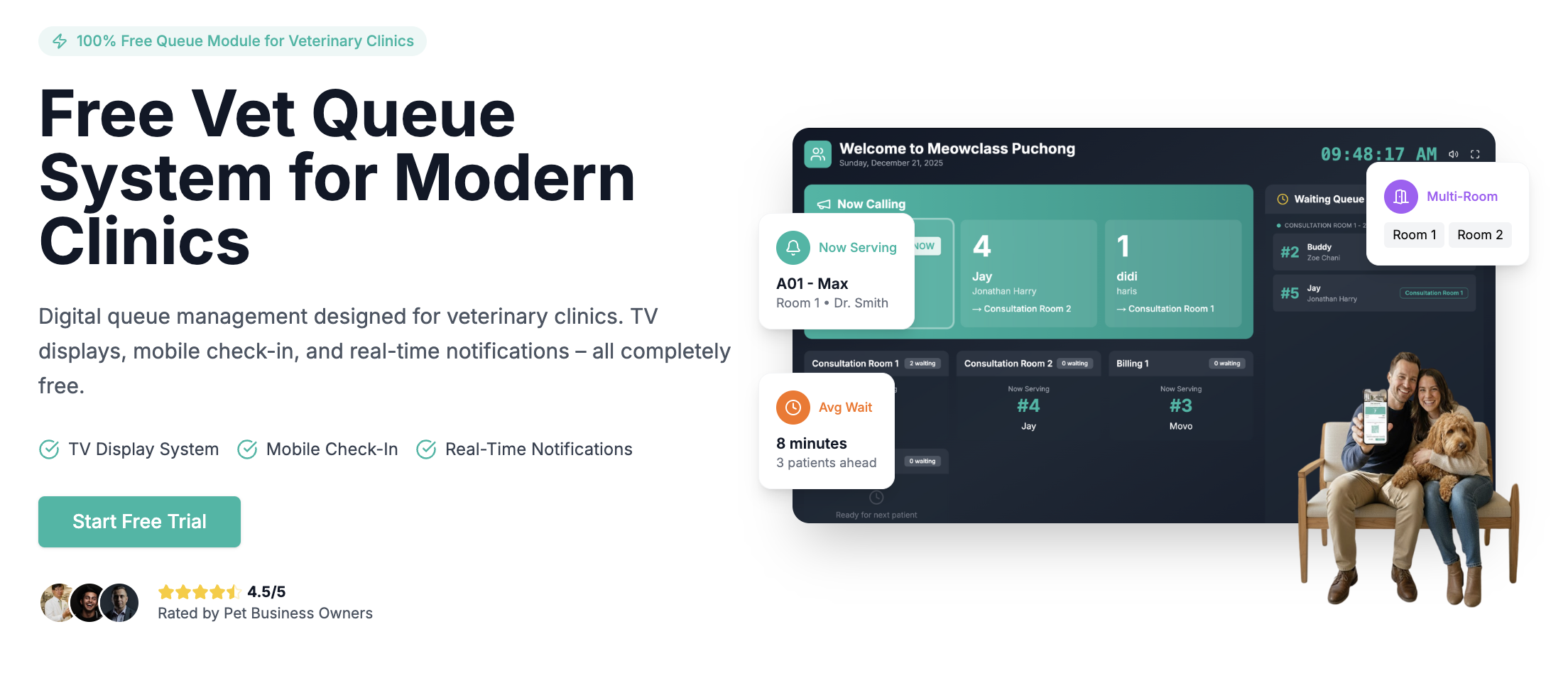 veterinary clinic queue system