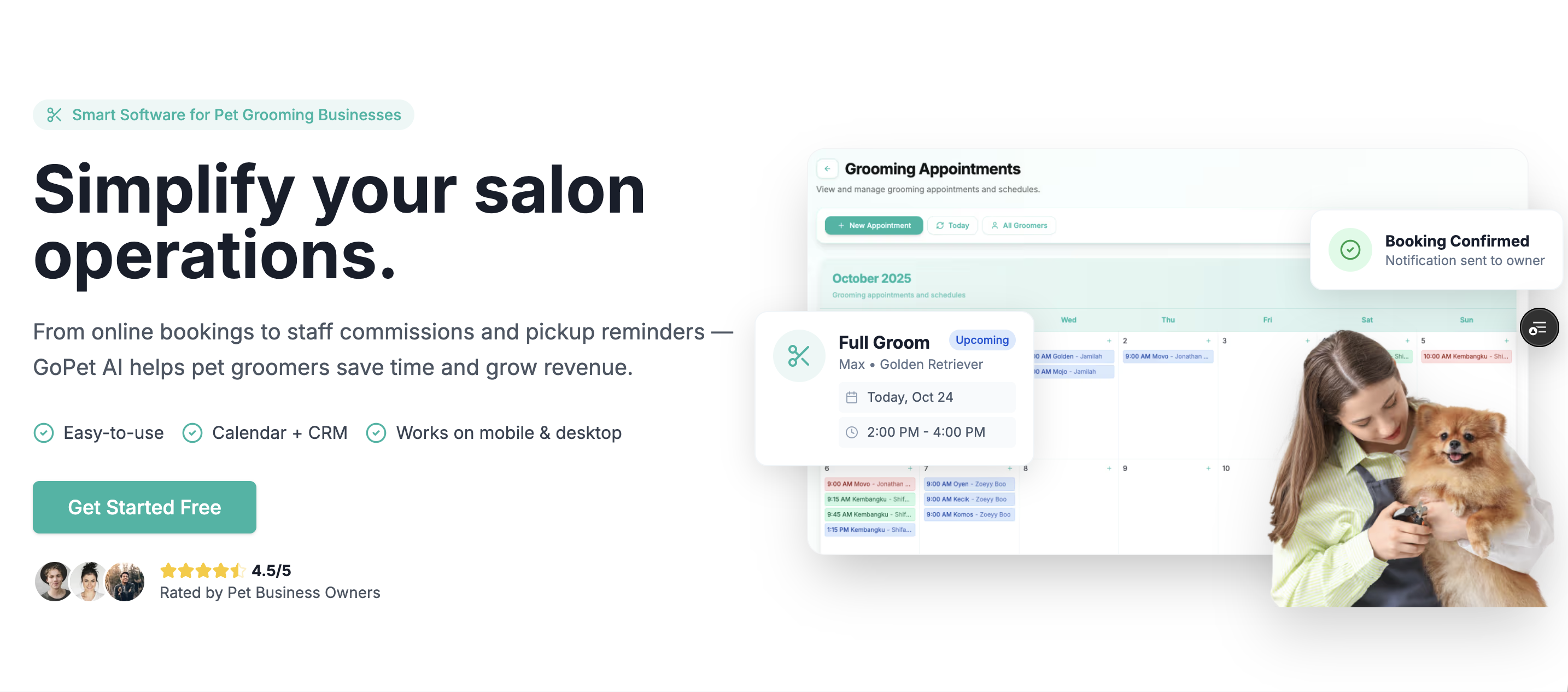 pet grooming online booking