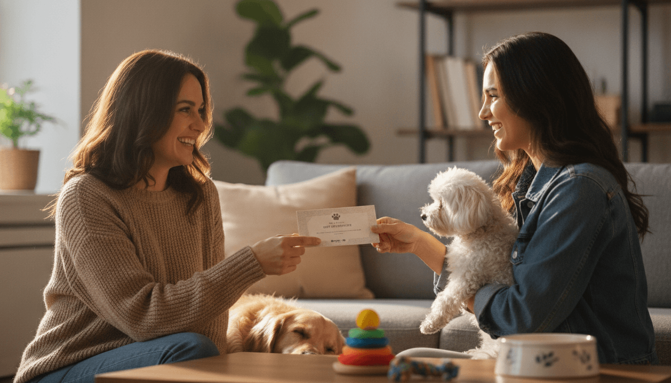 Pet Care Gift Certificates
